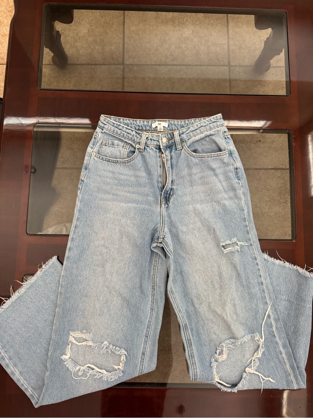 BP Light Wash Ripped Women’s Jeans